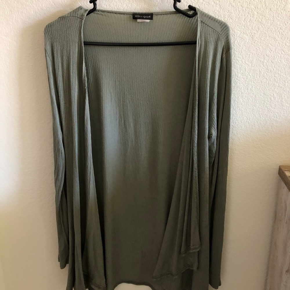 Green cardigan